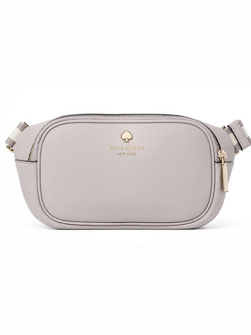 Kate Spade Emma Belt Bag Pebbled Leather Cozy Grey NWT $299 MSRP